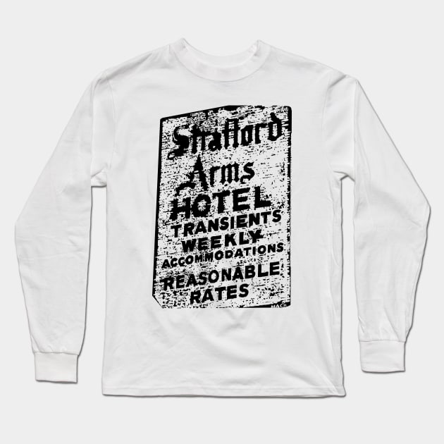 Stratford Arms Hotel Long Sleeve T-Shirt by PortlandDave